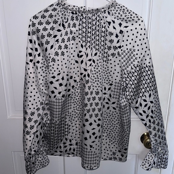 Ann Taylor Ruffle Neck Blouse - Picture 2 of 3